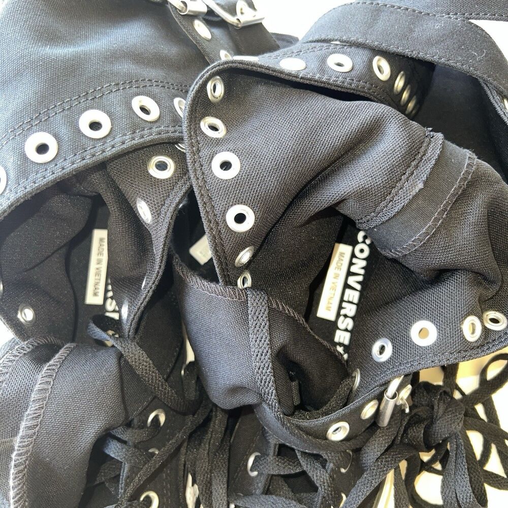 New Chuck Taylor All Star XX-Hi Knee High Converse Boots Womens 8 Straps Buckles - Picture 7 of 13